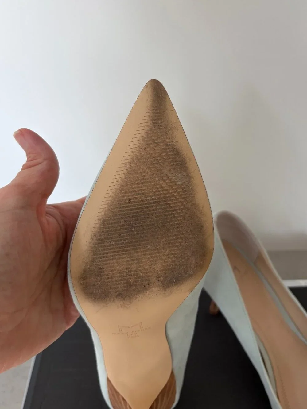 Marc Fisher LTD Mint Green Suede Pointed Toe Heels 7.5